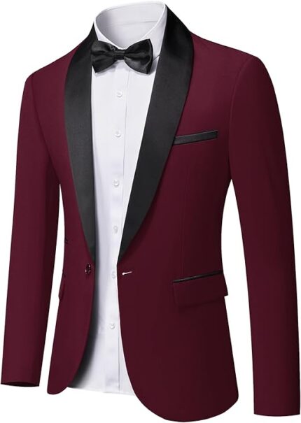 Men's One Button Casual Slim Fit Blazer