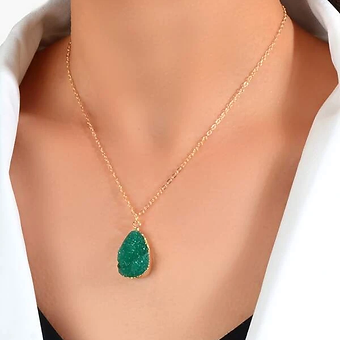 Water-drop Charm Necklace