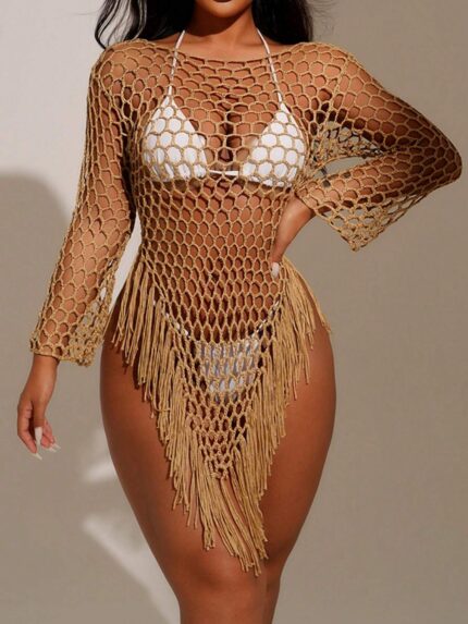 Summer Beach Fringed Cover Up