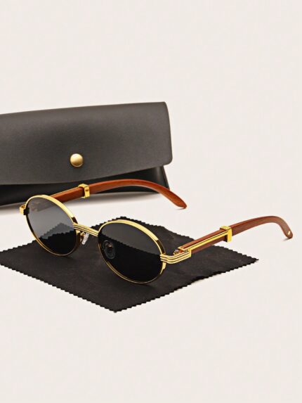 Round Framed Optical Glasses - Black