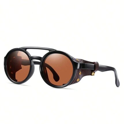 Mountaineering Steampunk Style Round Vintage Sunglasses