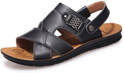 Men's Summer Genuine Leather Open Toes Sandals