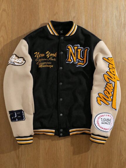 Embroidery Varsity Jacket