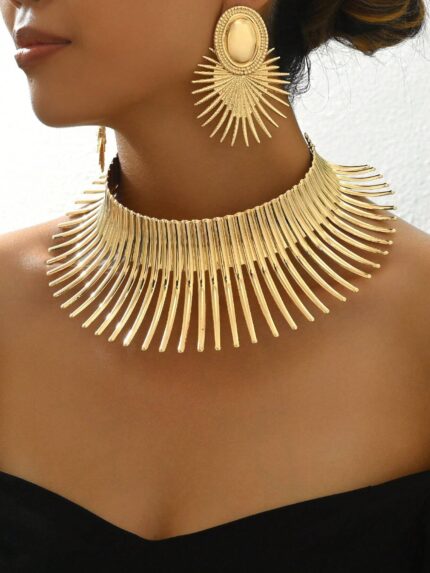 3pcs Set Fashionable Necklace & Earrings Set