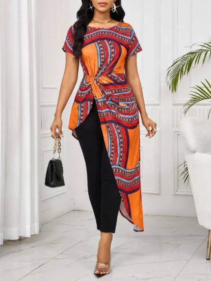 Print Afro Top