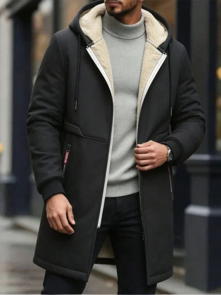 Fleece Layered Hoodie